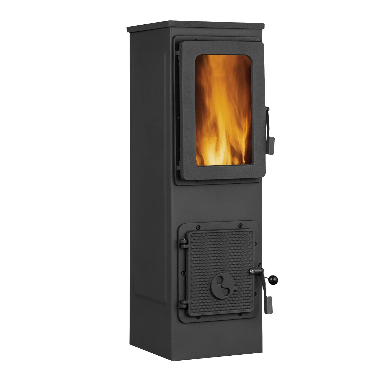 Firefix Werkstattofen Vesuv Lux Stahl Schwarz 6 kW
