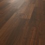 Dunkler Parador Laminatboden Basic 200 im Walnuss Dekor, verlegt.