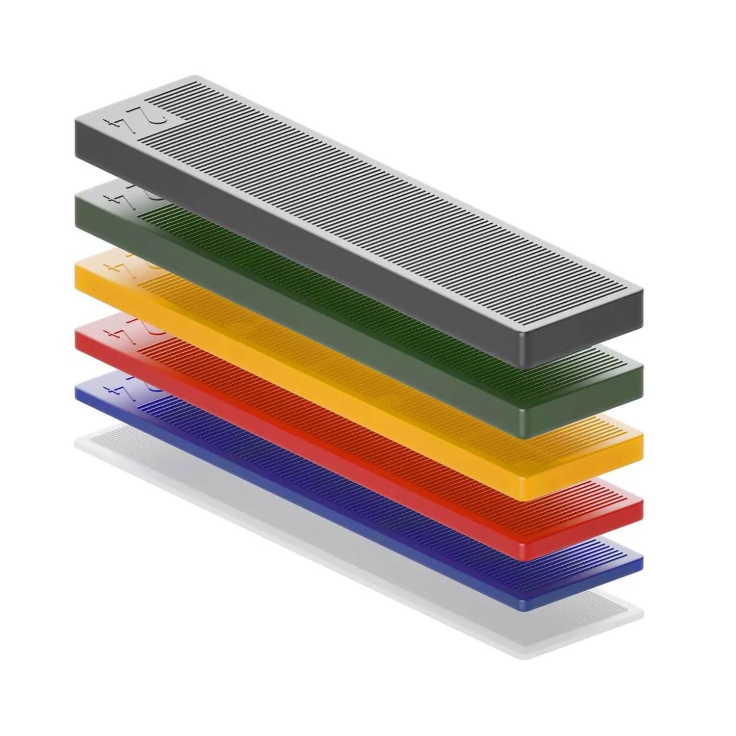 Bauheld Verglasungsklötze 20x100mm, 300er Set in verschiedenen Farben und Stärken für Fenster-Zubehör.