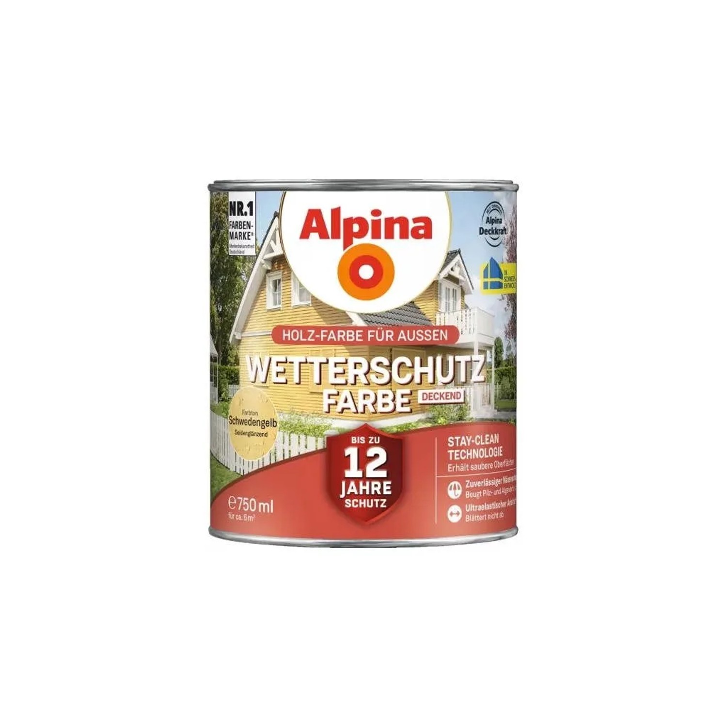 PROFI Wetterschutzfarbe Deckend Schwedengelb
