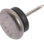 Metallgleiter Ø 18 mm mit Stift für Möbel, schützt Böden vor Kratzern.