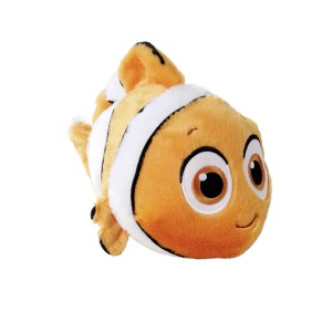 Disney Nemo Plüschfigur, 25 cm, orange mit weißen Streifen. Kuscheltier aus Findet Nemo.