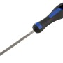 LUX Sägefeile Dreikant 10 mm Comfort mit ergonomischem Griff für Handsägen & Feilen.