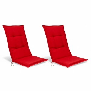 Beautissu Base HL Hochlehner 120x50x6cm Rot 2tlg