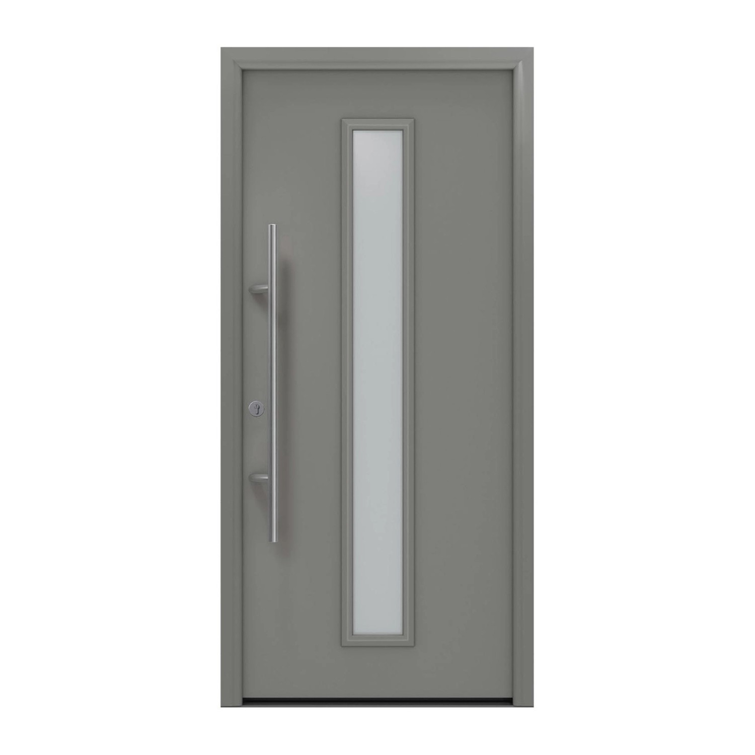 EcoStar Haustür Isopro Secur IPS 020S Graualuminium 110 cm x 210 cm RAL DIN günstig online kaufen