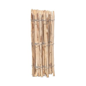 Stiltreu Staketenzaun aus Kastanie, 500x100cm, Lattenabstand 6-7cm, für Garten und Grundstück.