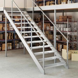 vidaXL Gitterroststufe 100x24x7 cm Verzinkter Stahl 155686