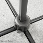 Detailaufnahme des Schirmständers für Schneider Ampelschirm, ohne Beschwerungsplatten.