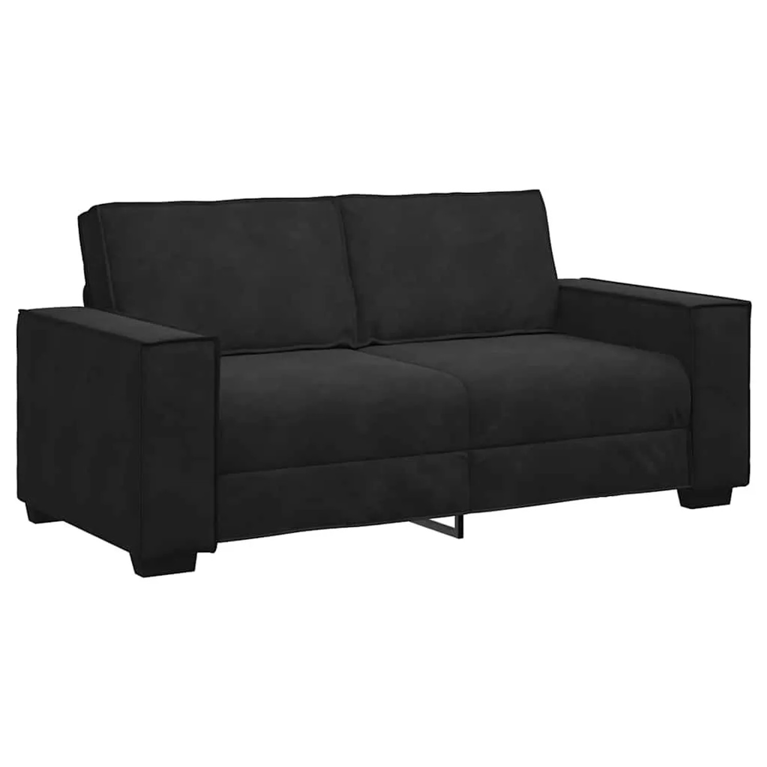 vidaXL 2-Sitzer-Sofa Schwarz 140 cm Samt 4105025 günstig online kaufen