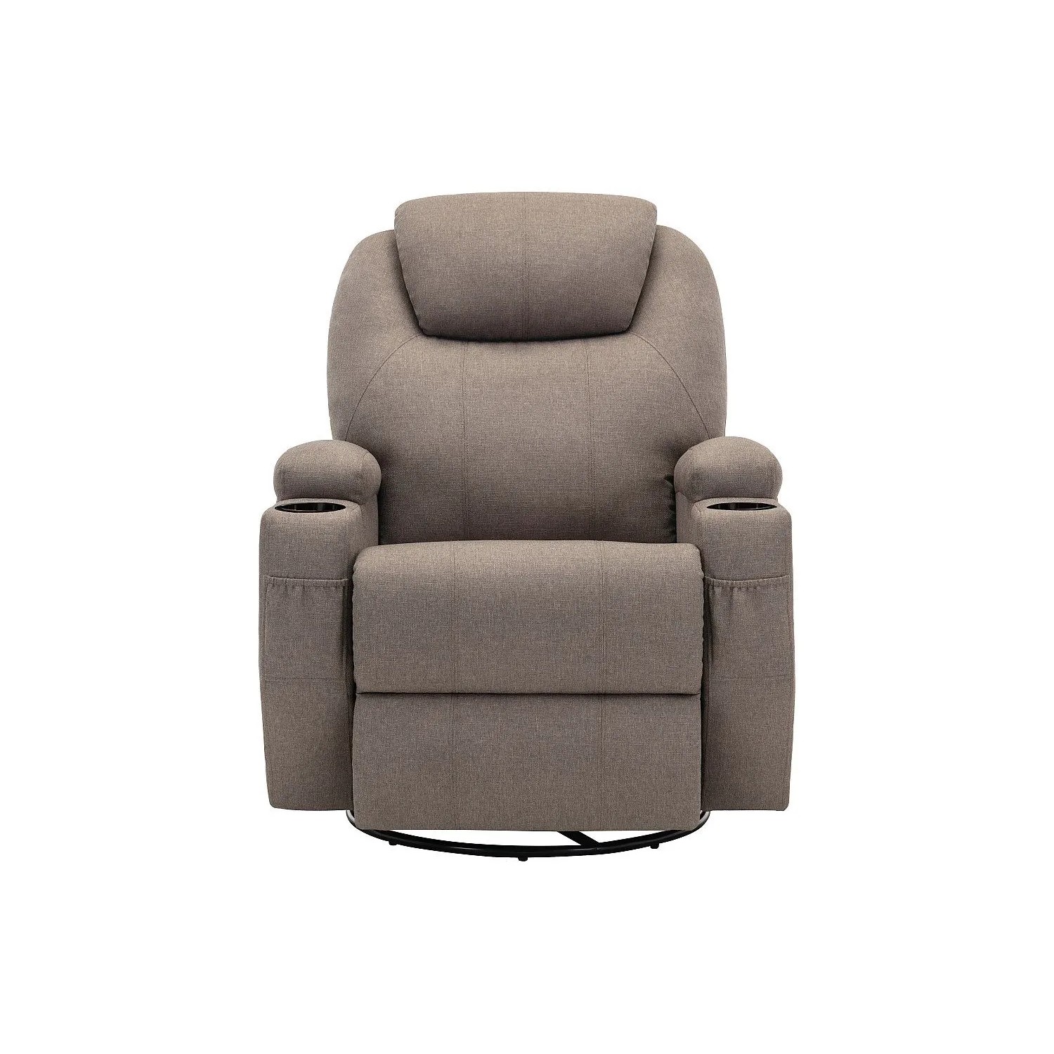 Vente-unique Massagesessel Silvano Taupe 82 cm