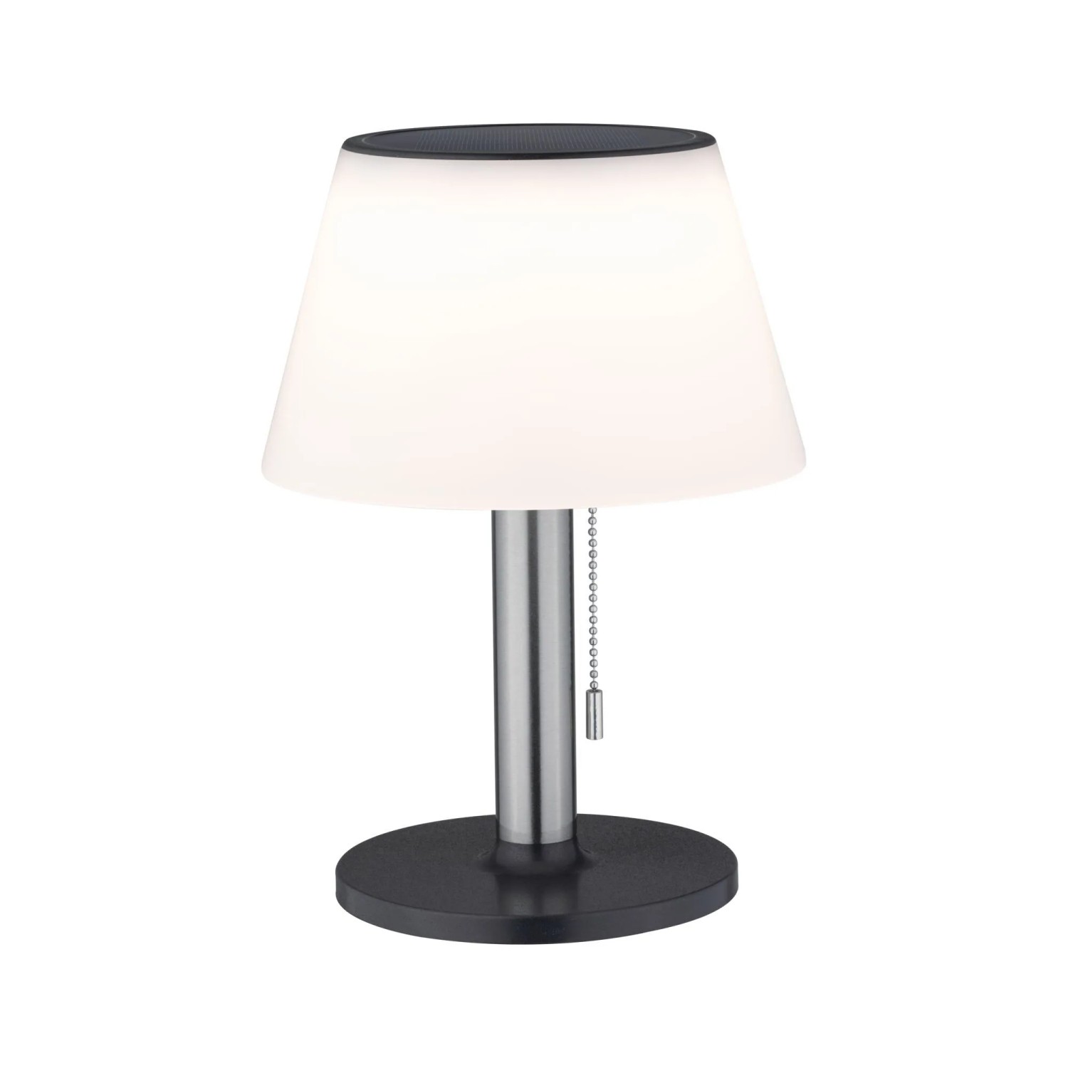 Paulmann Solar-LED-Tischleuchte Lillesol Weiß/Silber Ø 20 cm x 28 cm