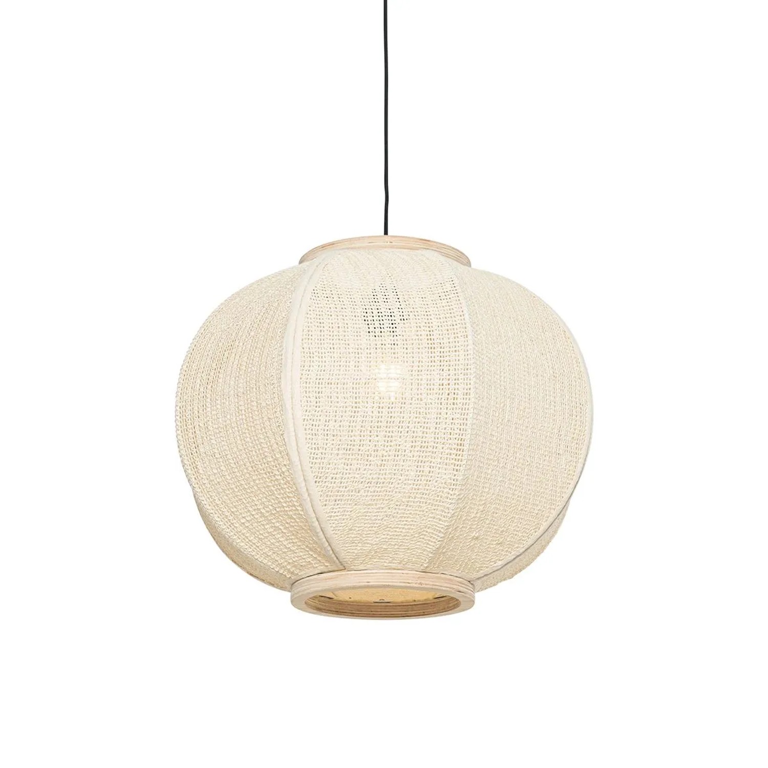 QAZQA Orientalische Hängelampe NatursTOff 48 cm Rob