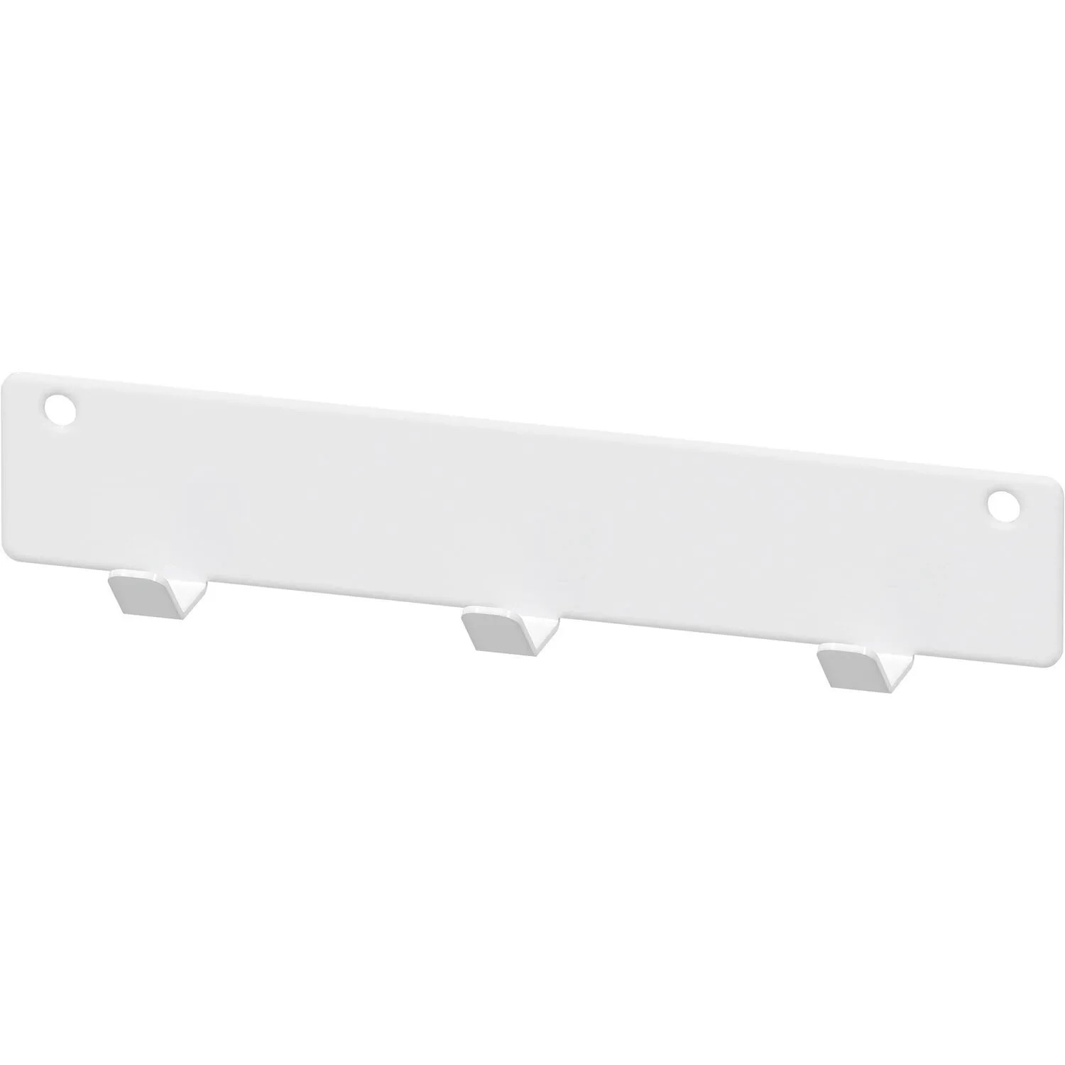 Vauth-Sagel Hakenleiste Add Hook Leiste mit Haken 3-fach 216 mm Seitlich Stahlblech Weiß