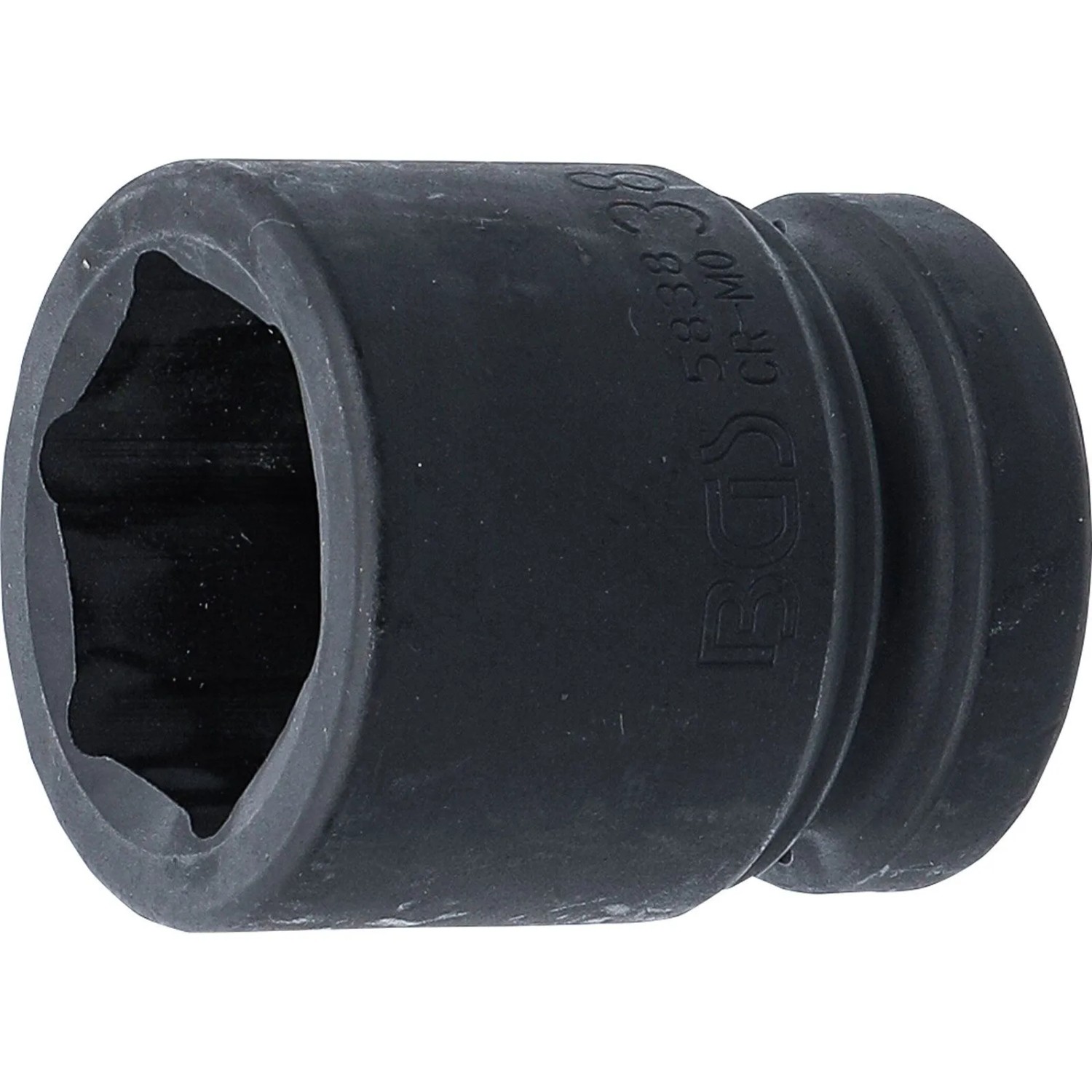 BGS Kraft Steckschlüssel Einsatz Sechskant Antrieb Innenvierkant 25 Mm  1 Zoll  SW 38 Mm 5838