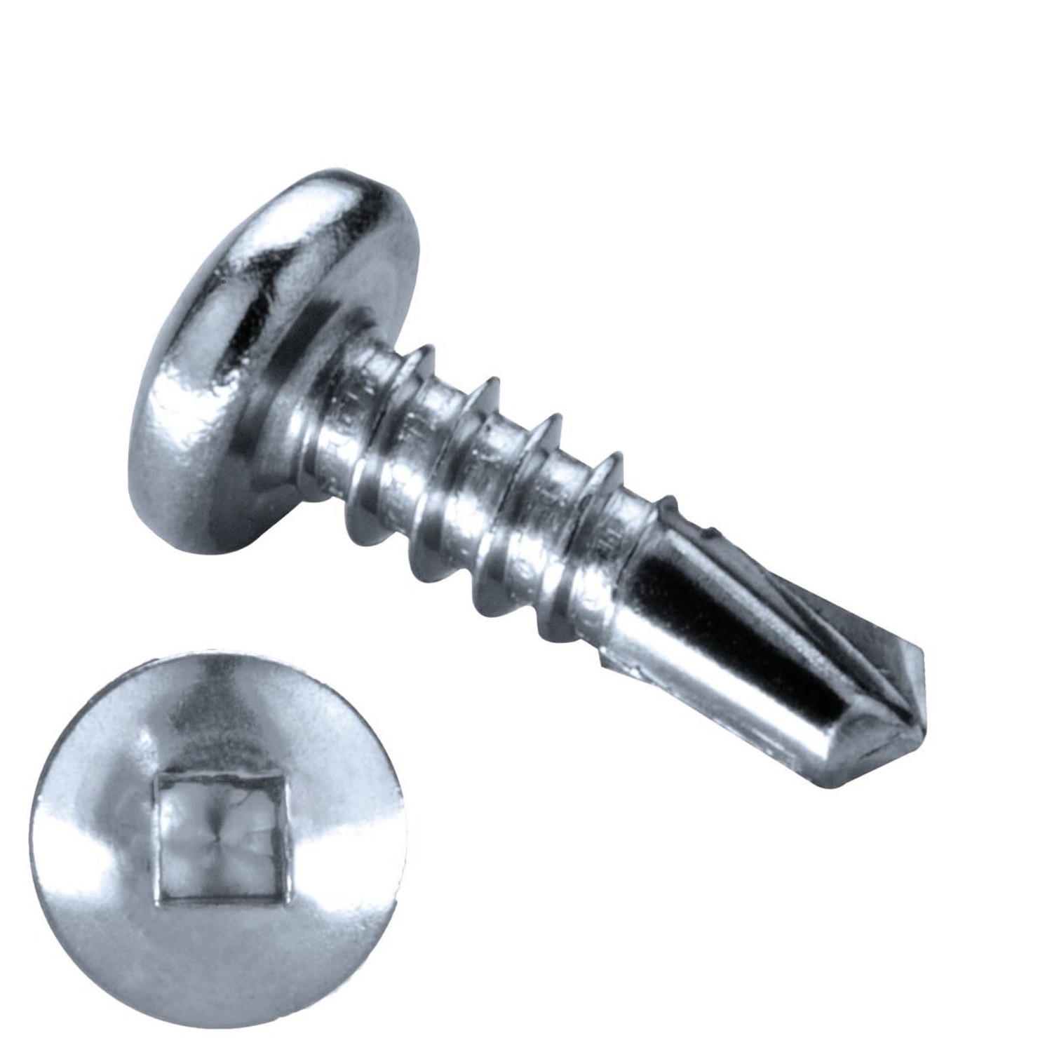 GOEBEL 1000 Bohrschrauben Linsenkopf 4,2 x 19,0mm Stahl Verzinkt Innenvierkant Schrauben