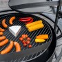 CookKing Grillplatte Stahl Ø 50 cm für Feuerschale Bandito/Montana X mit Grillgut.