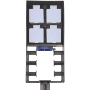 Oase InScenio 230 Gartensteckdose mit vier Steckdosen für den Teichbereich.