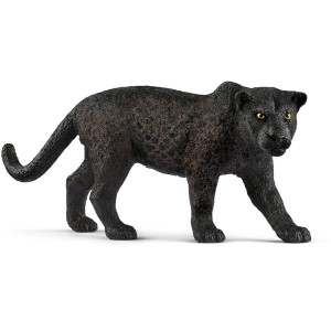 Schleich Wild Life Schwarzer Panther Spielfigur, detailgetreu modelliert.