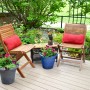 Relaxdays Gartenfigur Tukan Kunststoff Schwarz Braun Gelb Befüllbar Wetterfest 35 cm x 10 cm x 19 cm 290 g_5