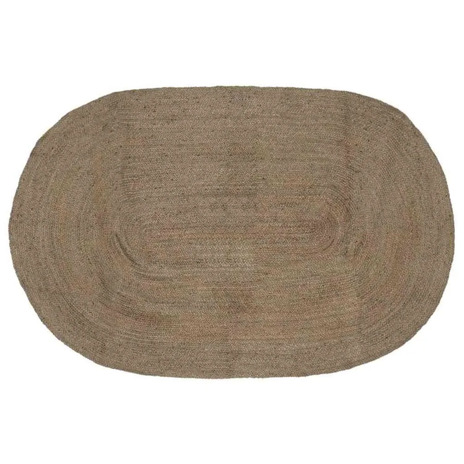 vidaXL Bereichsteppiche Oval Grau 152 x 245 cm Jute 42010640