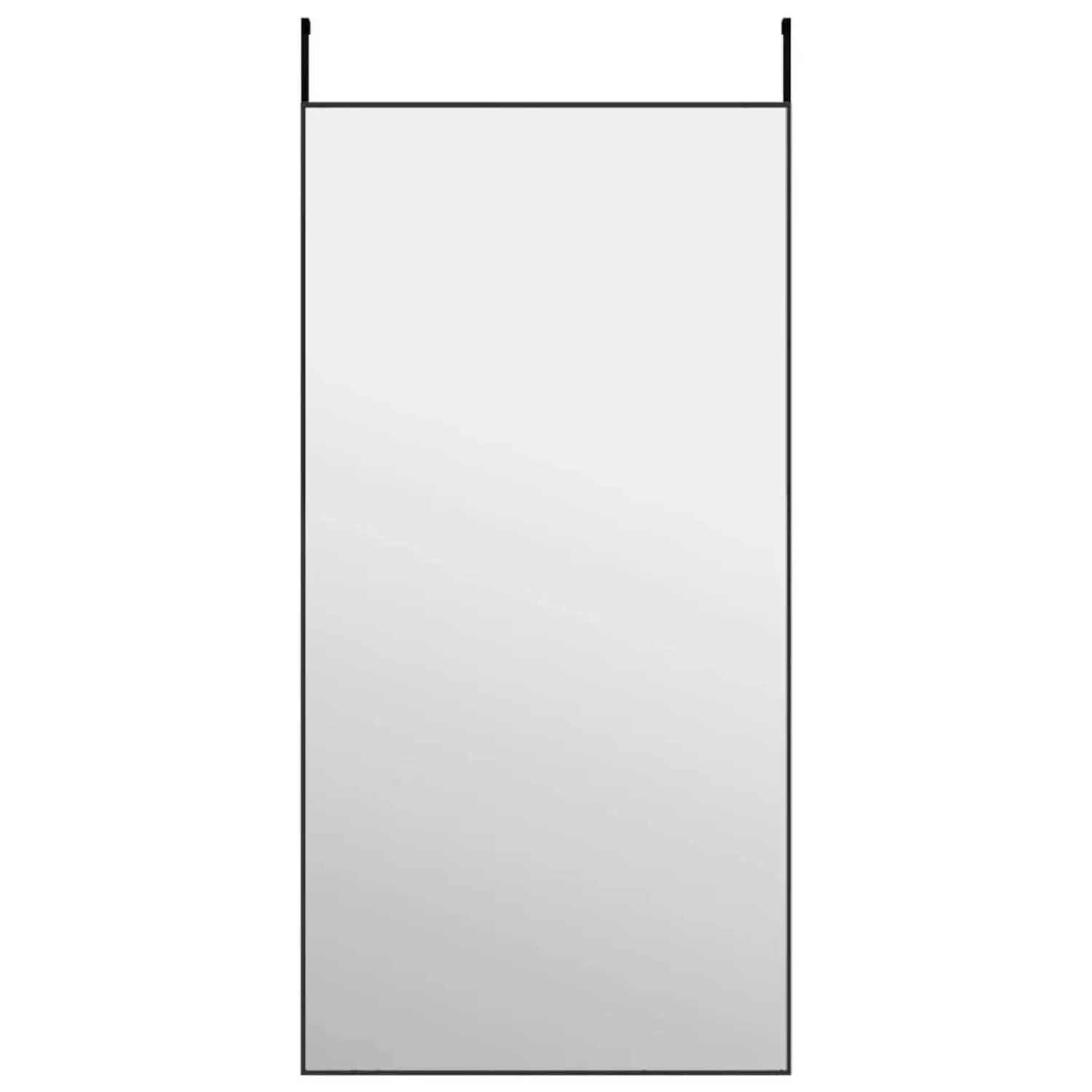 vidaXL Türspiegel Schwarz 50x100 cm Glas und Aluminium 327411
