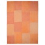 Handgefertigter MeGusta Kurzflor Teppich im Patchwork Retro Design in Orange und Rosa, 160x230 cm.