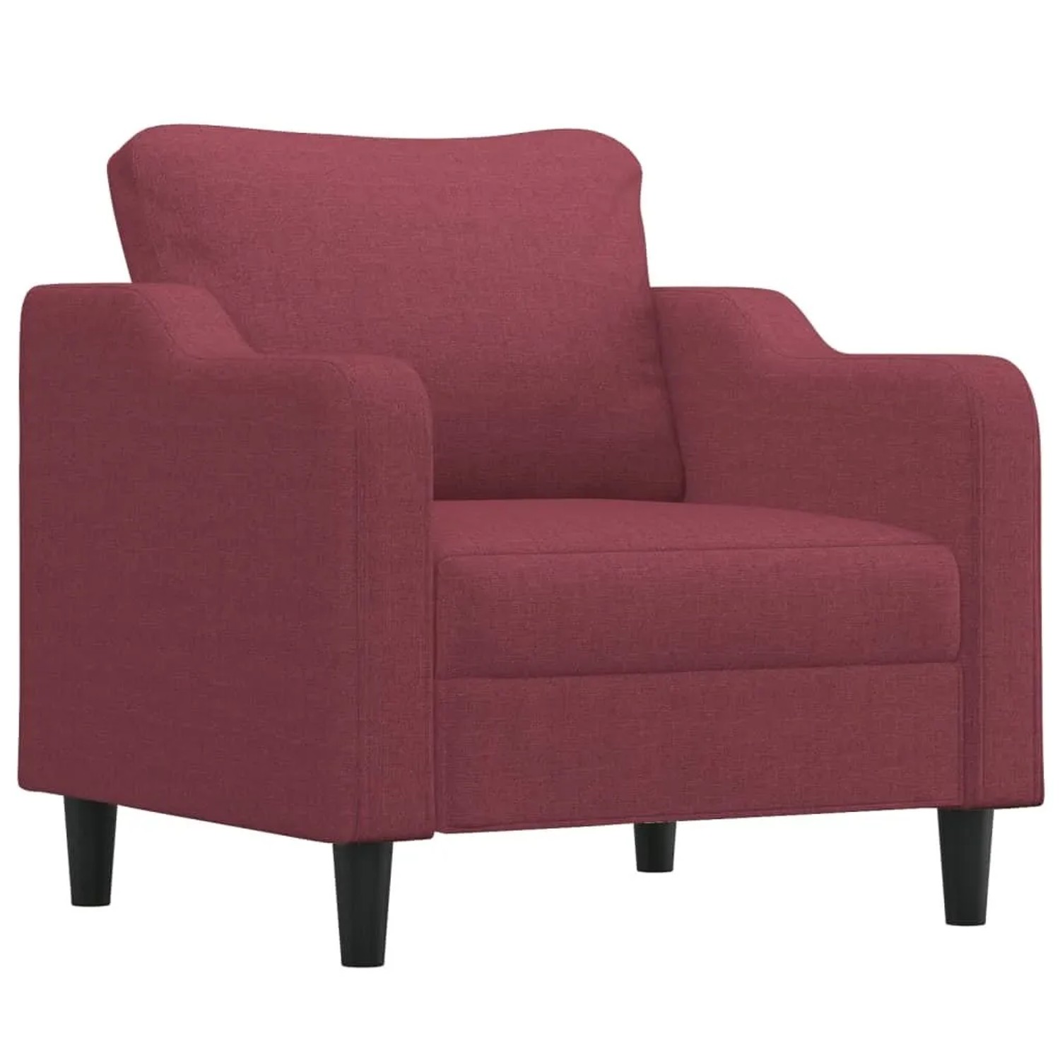 vidaXL Sessel Weinrot 60 cm Stoff 359349