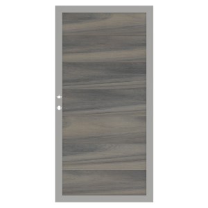 Osmo Tor Multi-Fence Sichtschutzzaun, silbergrau, 89x178cm, mit Holzmaserung.