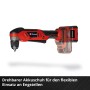 Einhell Akku-Winkelbohrmaschine TE-AD 18 Li-Solo, rot/schwarz, ohne Akku. Für schwer zugängliche Stellen.