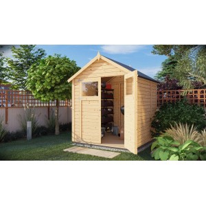 Bertilo Holz-Gartenhaus Sylt 180 cm x 175 cm Natur FSC®