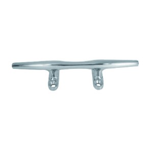 Seilflechter Belegklampe, 150 mm, Edelstahl A4 mit 4 Bohrungen für optimale Befestigung.
