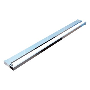 AICA Duschregal mit Handtuchhalter, 90cm, Chrom, für Duschwand/Duschtrennwand.