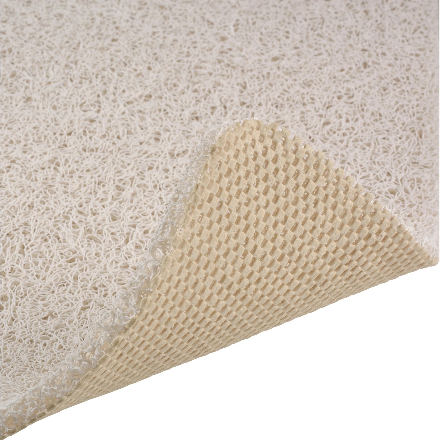 Weiße baliv Duschmatte Hydro Wonder (40x60 cm) mit rutschfester Unterseite für Bad und Dusche.