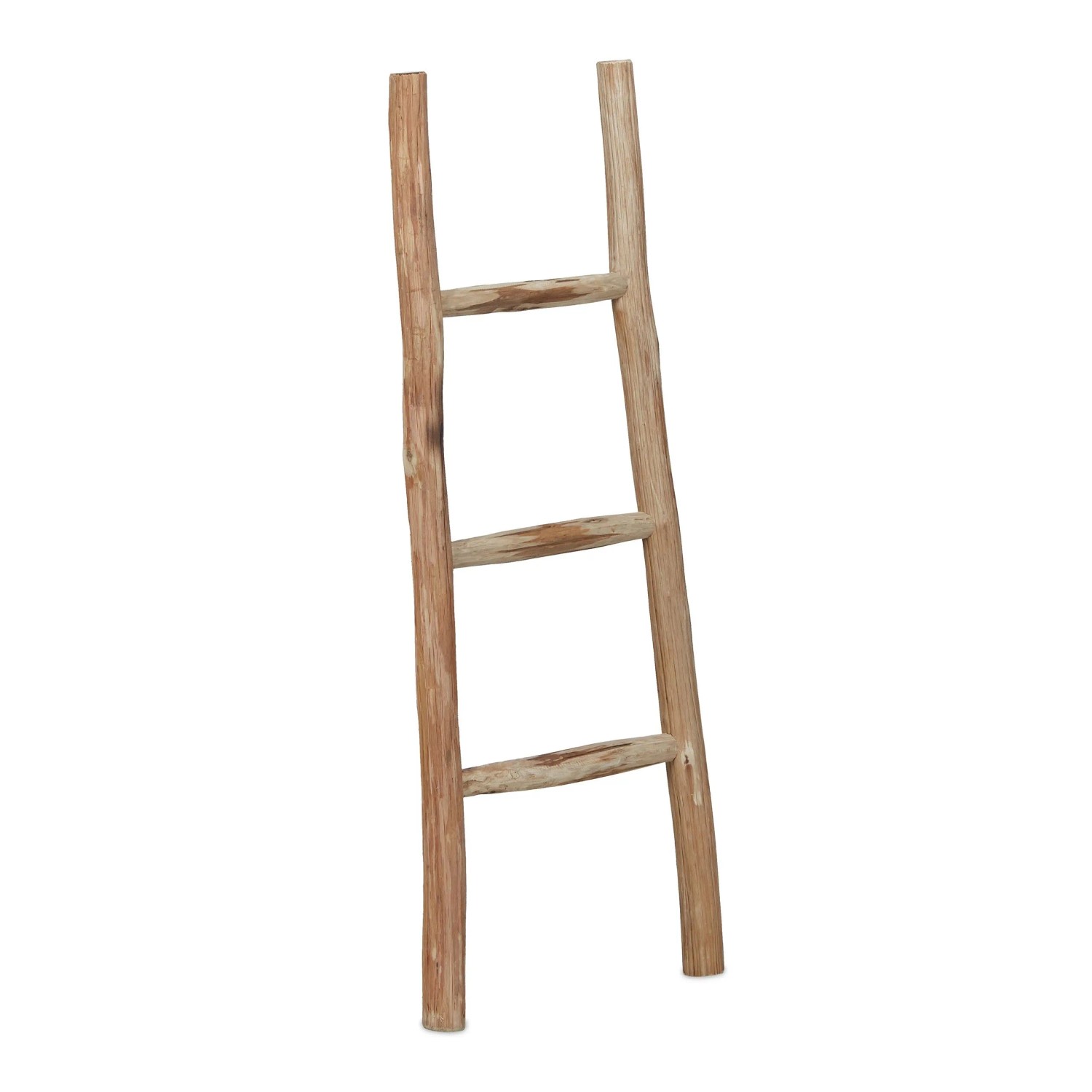 Relaxdays Dekoleiter Kastanienholz Natur Handgefertigt 90 cm x 35 cm x 4,5 cm 1,5 kg