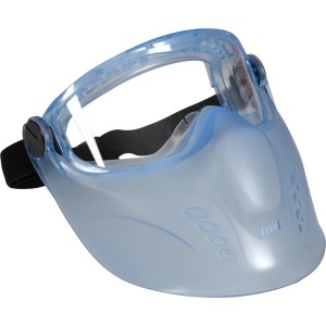 OX-ON Schutzbrille Supreme mit Gesichtsschutz, klar, für Arbeiten mit Augenschutz.