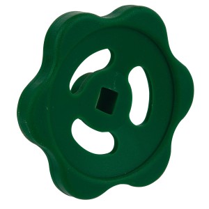 Grünes Kirchhoff Handrad für Ventile (1/2 und 3/4 Zoll) für komfortable Bedienung.