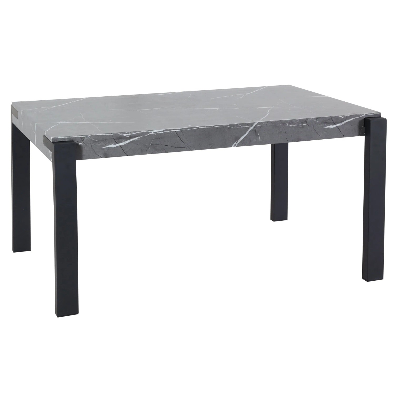 Mcw Esstisch L53 140x80cm Marmor-Optik Grau 140x80cm
