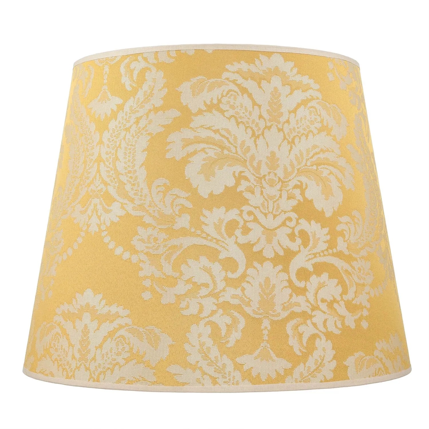 Licht-Erlebnisse Lampenschirm Stoff Für Stehlampen Konisch Ø 38 cm E27 In Golc Barock