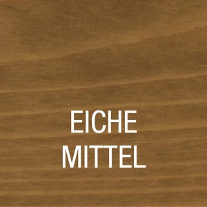 Farbmuster: Bondex Holzbeize Eiche Mittel für Innen, betont die Holzmaserung.