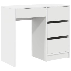 vidaXL Schreibtisch mit Regal Weiß 90 x 37,5 x 75 cm Holzwerkstoff 869490