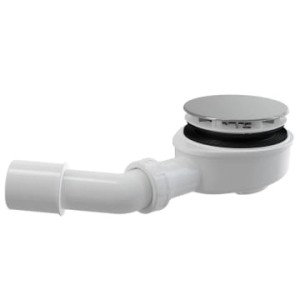 Kronenbach Duschablauf Krontec, Ø 9 cm, mit Chrom-Abdeckhaube für Dusche.