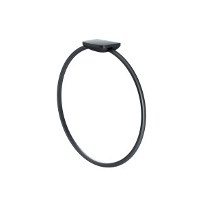 AM.PM Handtuchring Inspire V2.0, schwarz, für die Wandmontage im Badezimmer.