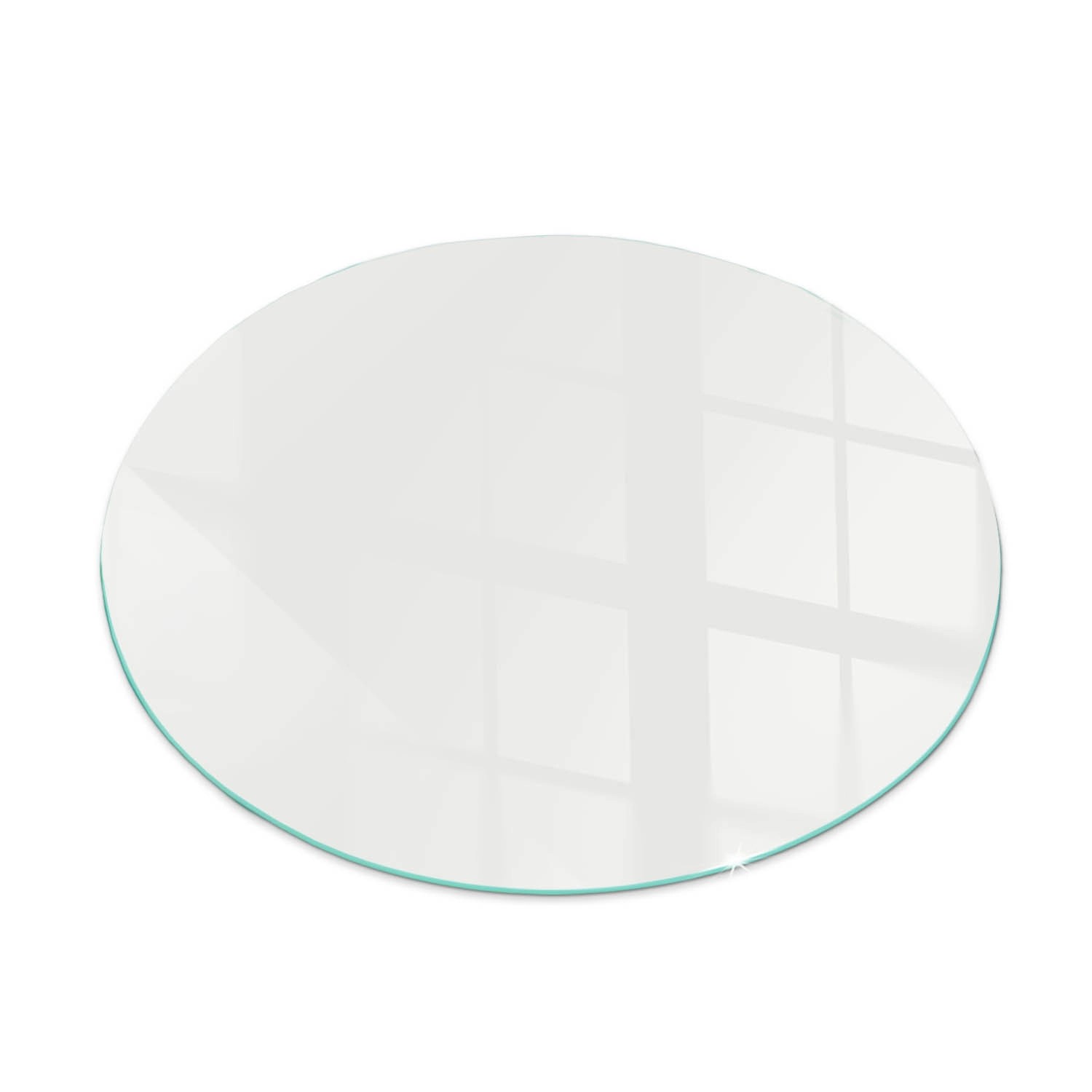 Tulup Glasplatte für Kamin Grau Glasplatte unter Kaminöfen Runden 60x60 cm günstig online kaufen