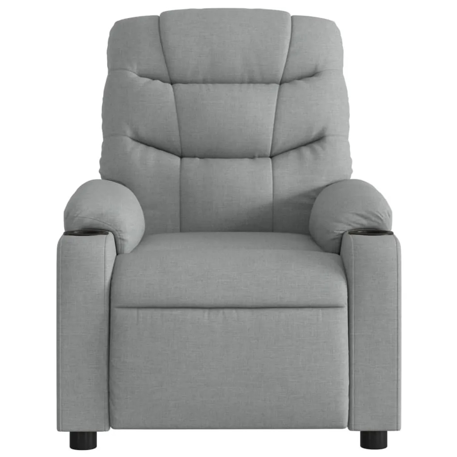 vidaXL Massage-Relaxsessel Hellgrauer Stoff 3206915_7