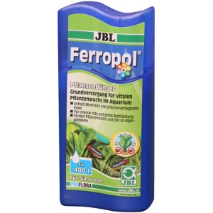 JBL Ferropol Basisdünger 100ml für Aquarienpflanzen, blaue Flasche.