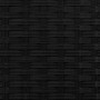 Detailaufnahme des schwarzen Metall-Pflanzkübels von vidaXL mit geflochtener Textur.