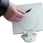 Anschluss des Solarpanels am Lutec Solar LED Strahler Sunshine.