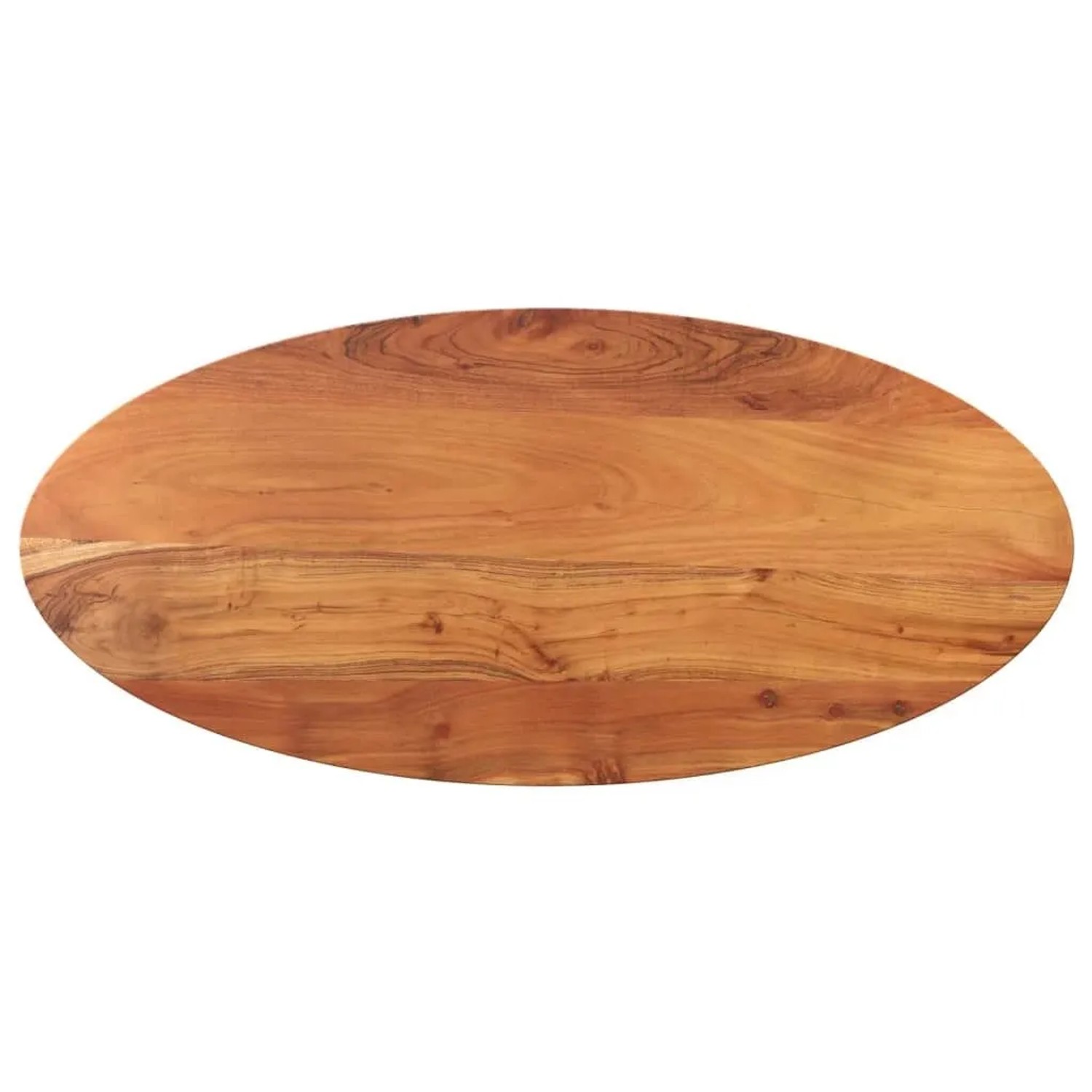 vidaXL Tischplatte 110x50x3,8 cm Oval Massivholz Akazie 370813