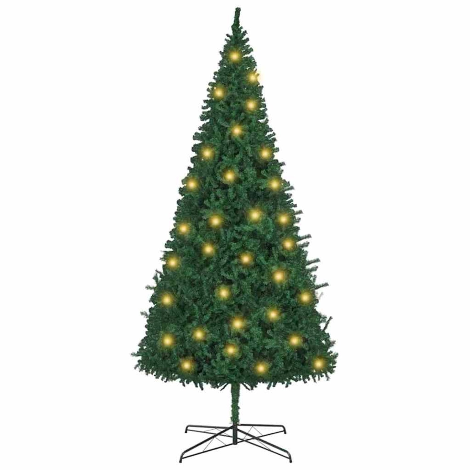 vidaXL Weihnachtsbaum mit Dekorativen Saitenlichtern Grün 400 cm PVC 3394812