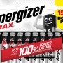Energizer Max Mignon AA Batterien, 15+5 Stück Packung. Langlebige Alkali-Mangan Batterien für Geräte.